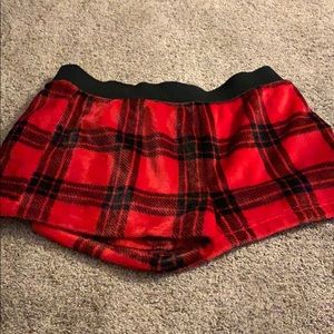 NWT Lg Pink super soft pajama shorts red and black